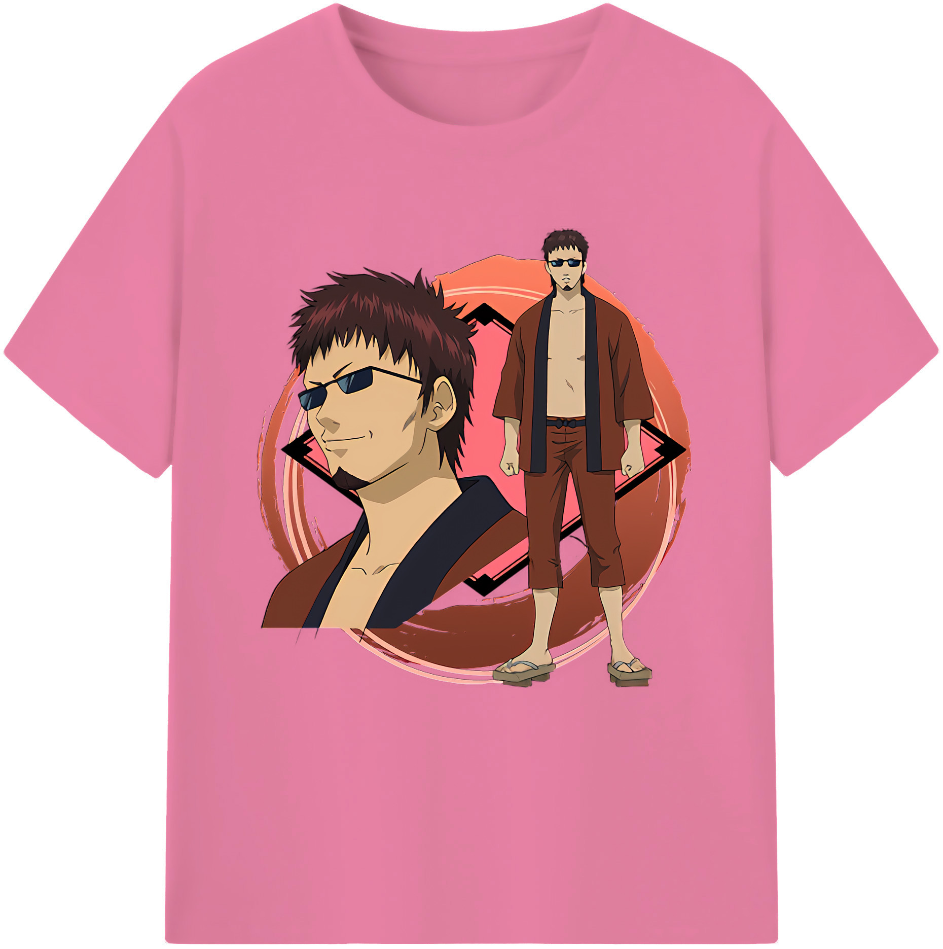 （画像用） ぎんたま 坂田銀時（さかたぎんとき） 神楽 志村新八（しむら しんぱち） GINTAMA Sakata Gintoki Kagura Shimura Shinpachi 綿100％半袖Tシャツ（フロントプリント）